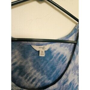 Terra & Sky Women's Fit And Flare Midi Dress, Blue Tie-dye, Size 14